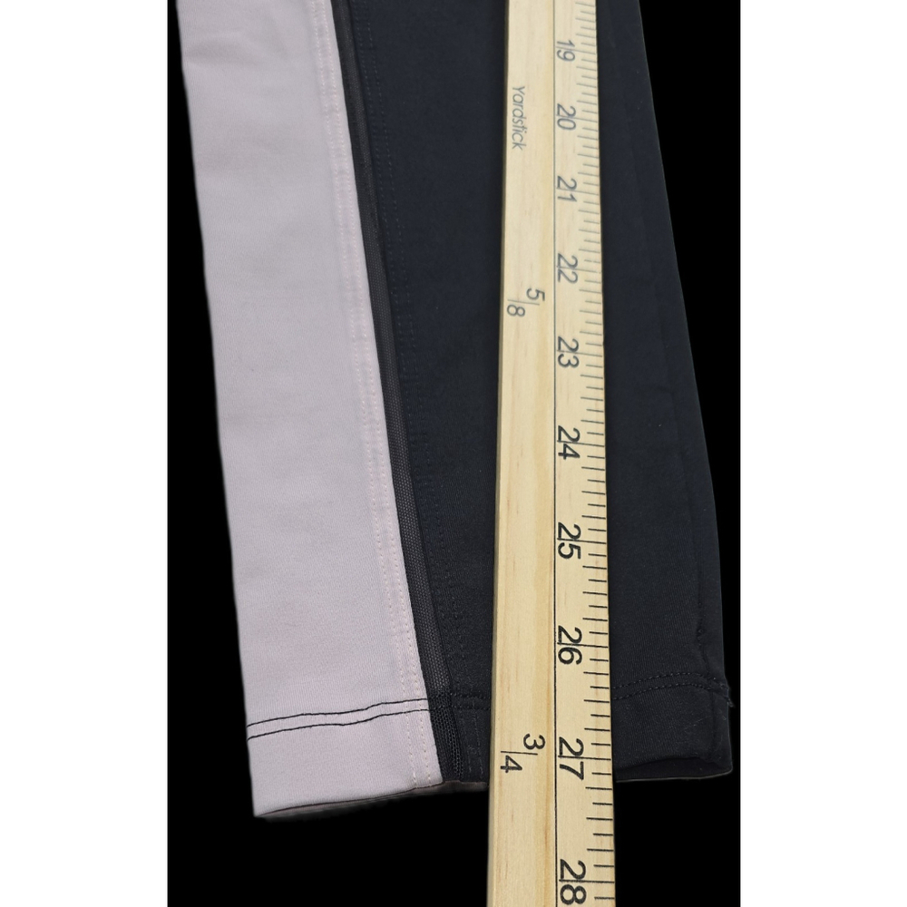 PINK Victoria’s Secret Yoga Leggings Women’s M Gray Logo Side Stripe Athleisure - Picture 6 of 9